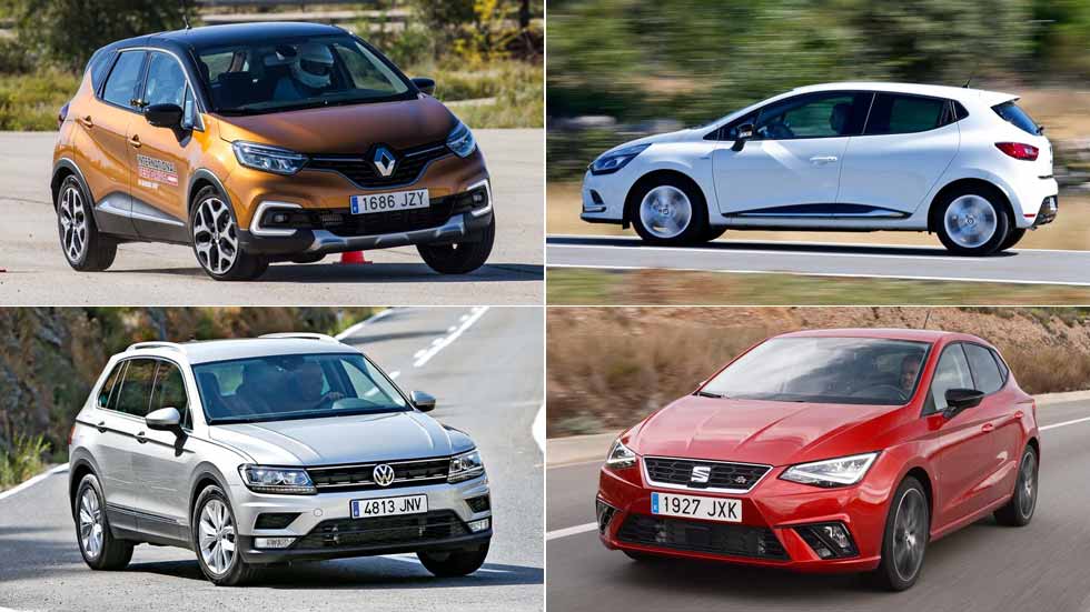 Los 10 coches y los 10 SUV más vendidos en noviembre