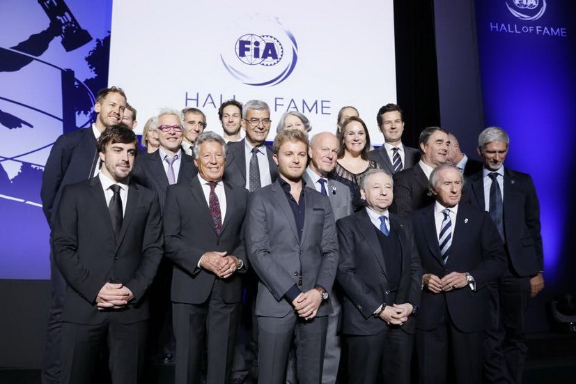 Fernando Alonso en el "Salón de la Fama" de la Fórmula 1