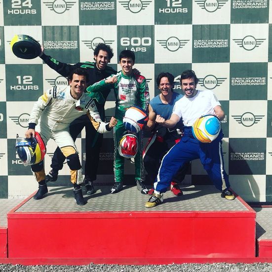 Alonso corre las 24 Horas de Karting de Dubai