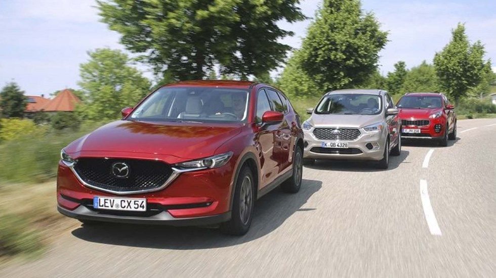Ford Kuga, Kia Sportage y Mazda CX-5: ¿cuál es mejor SUV Diesel y 4x4?