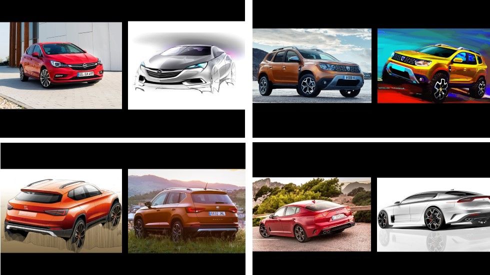 Del concepto a la serie: ¿cuánto cambian los coches desde sus dibujos?