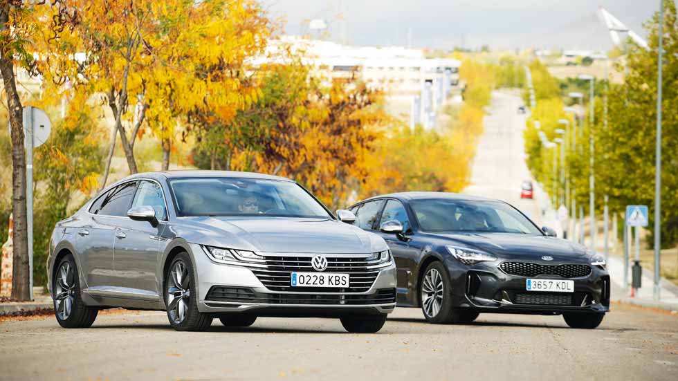 Kia Stinger CRDi vs VW Arteon TDI: ¿cuál es la mejor berlina Diesel?