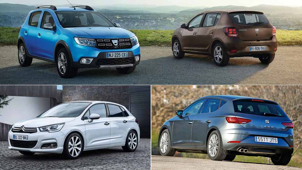 Los 10 coches más vendidos a particulares en España