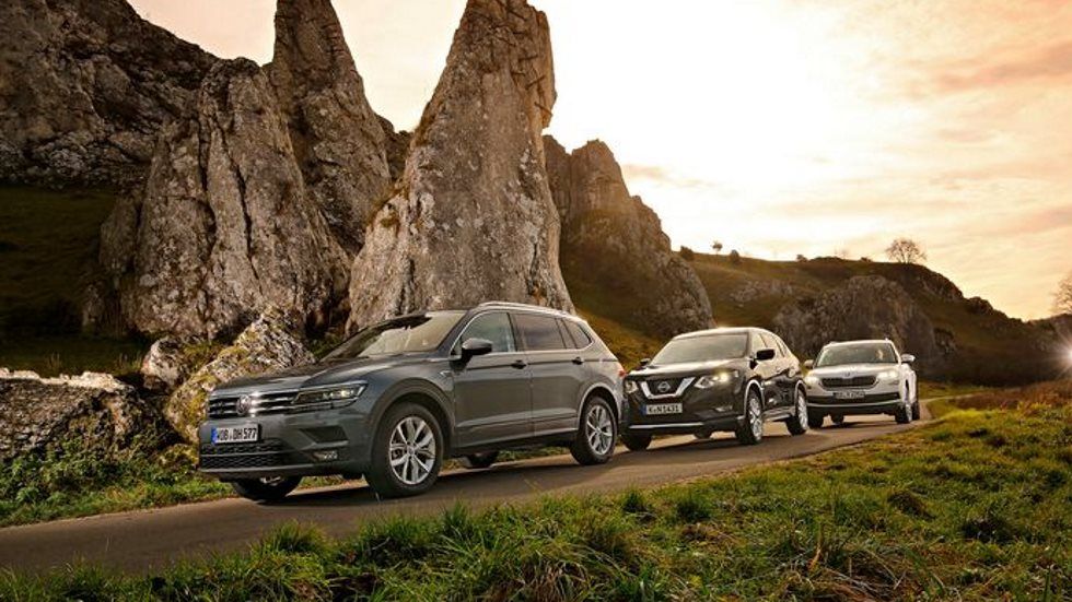 VW Tiguan Allspace, Skoda Kodiaq y Nissan X-Trail: ¿qué gran SUV es mejor?