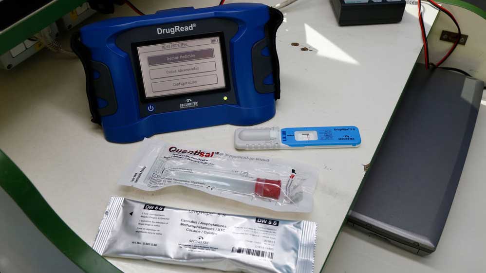Un conductor, positivo en todas las drogas detectables