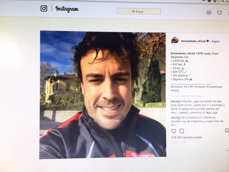 Alonso tiene muchas ganas de ver su nuevo McLaren MCL33
