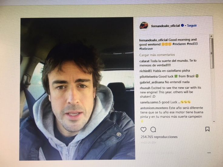 Fernando Alonso nos habla del motor Renault