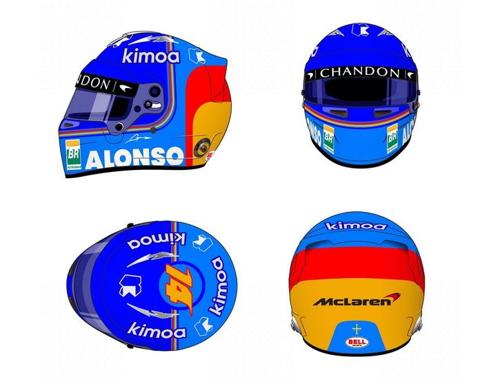 Fernando Alonso muestra cómo será su casco de F1