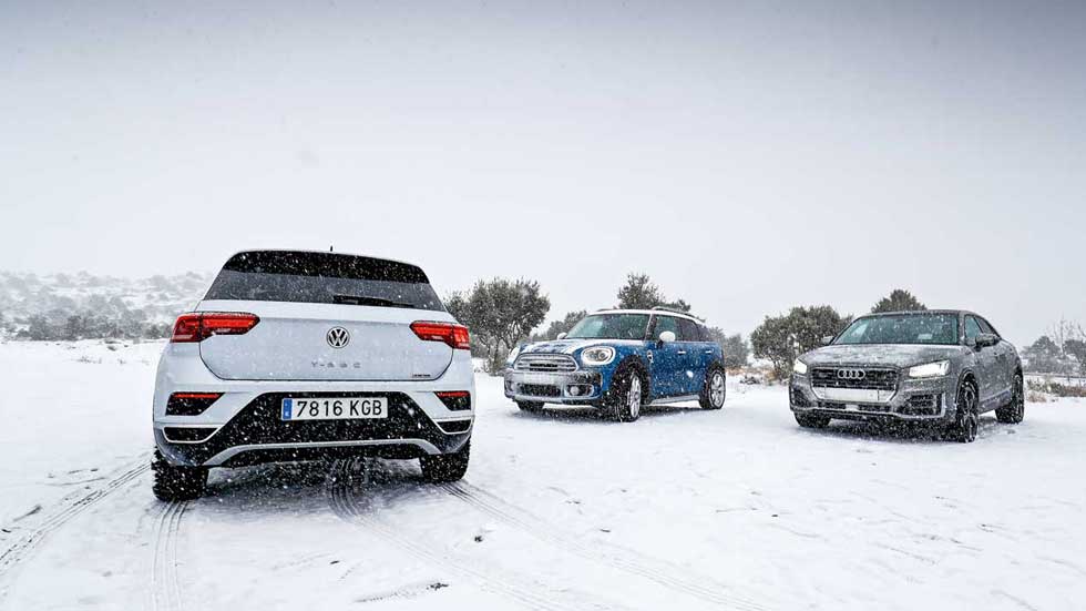 Supercomparativa SUV Diesel: Audi Q2, Mini Countryman y Volkswagen T-Roc