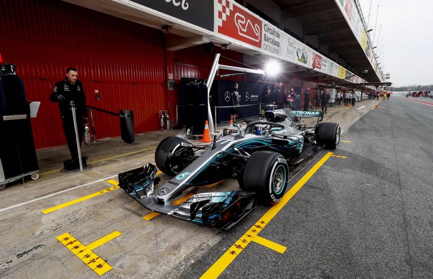 Test F1 Barcelona (jueves): Lewis Hamilton marca el tiempo más rápido de los cuatro días