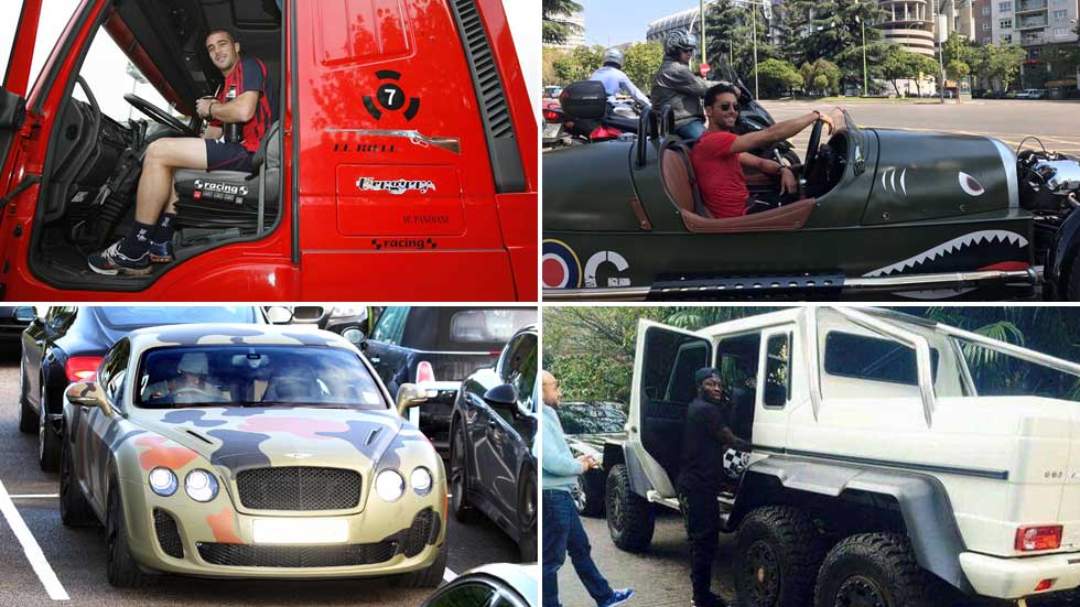 Del 600 de Ramos al camión de Pandiani: los coches más raros de los futbolistas