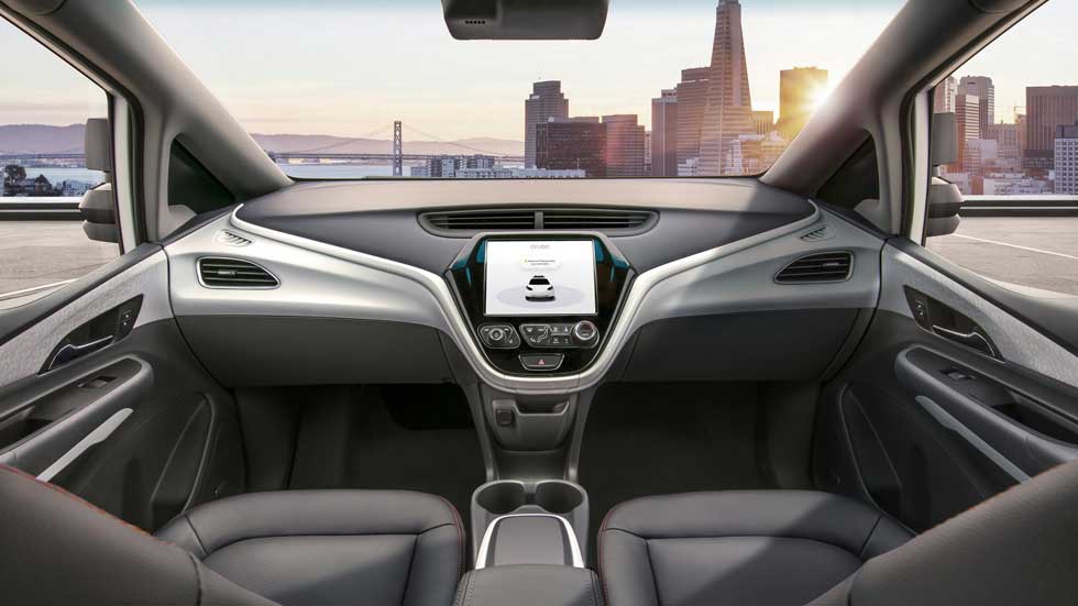 GM empezará a producir su coche autónomo sin pedales ni volante en 2019