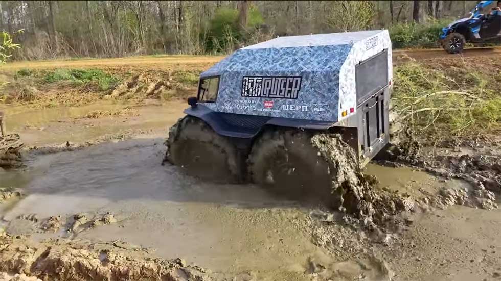 Sherp: el anfibio ruso 4x4 total… ¿puede con todo o se atasca? (Vídeo)