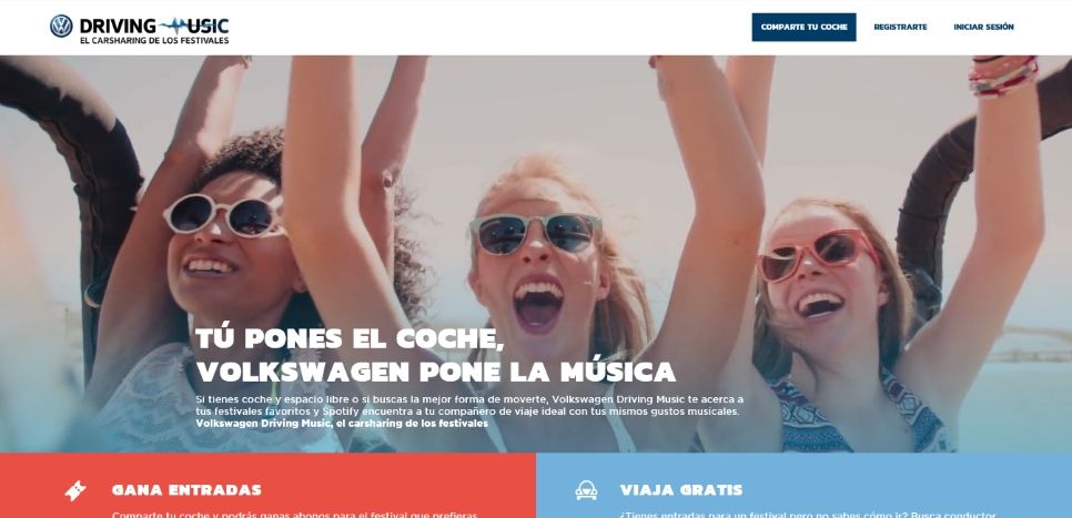 VW crea un servicio de coche compartido para acudir a festivales de música