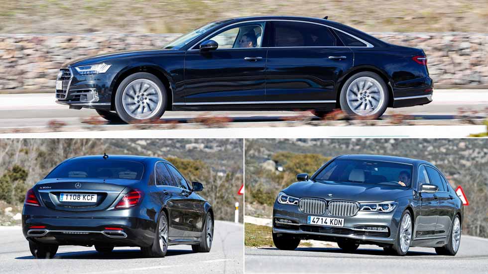Audi A8, BMW Serie 7 y Mercedes Clase S: ¿cuál es la mejor berlina del mundo?