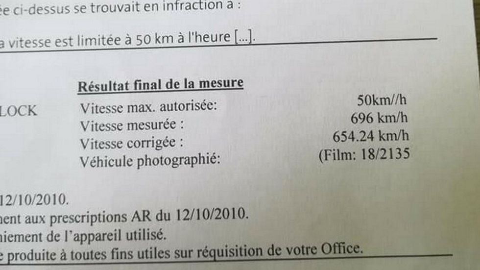 Cazado por un radar a casi 700 km/h: los mayores excesos de velocidad