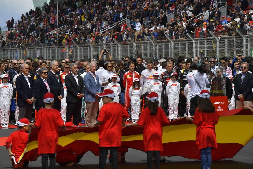 La RFEDA consideró inapropiado el himno catalán en el GP de España de F1
