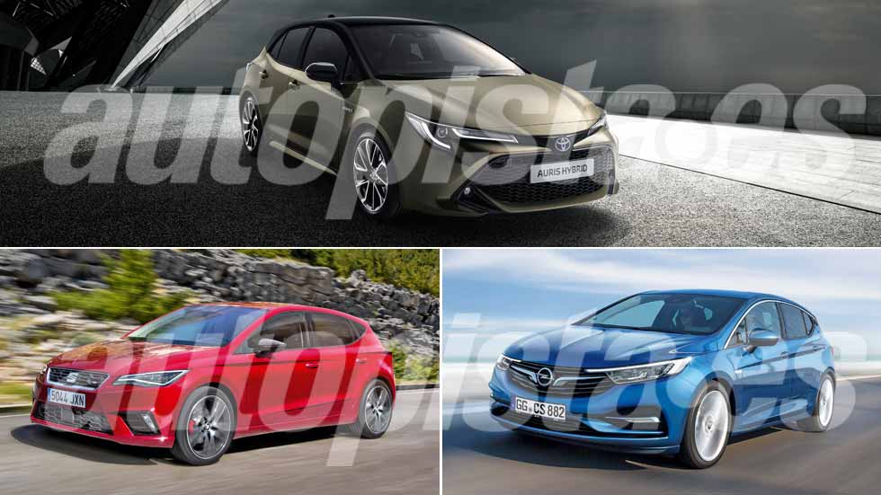 Toyota Auris, Seat León y Opel Astra: así serán los nuevos compactos que llegarán en 2019