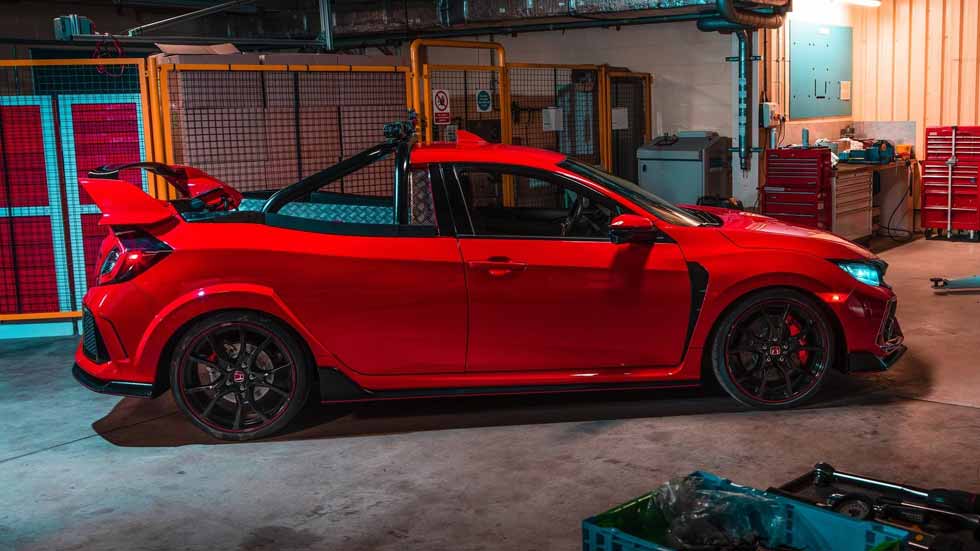 Ver para creer: así es un Honda Civic Type R convertido en pick-up