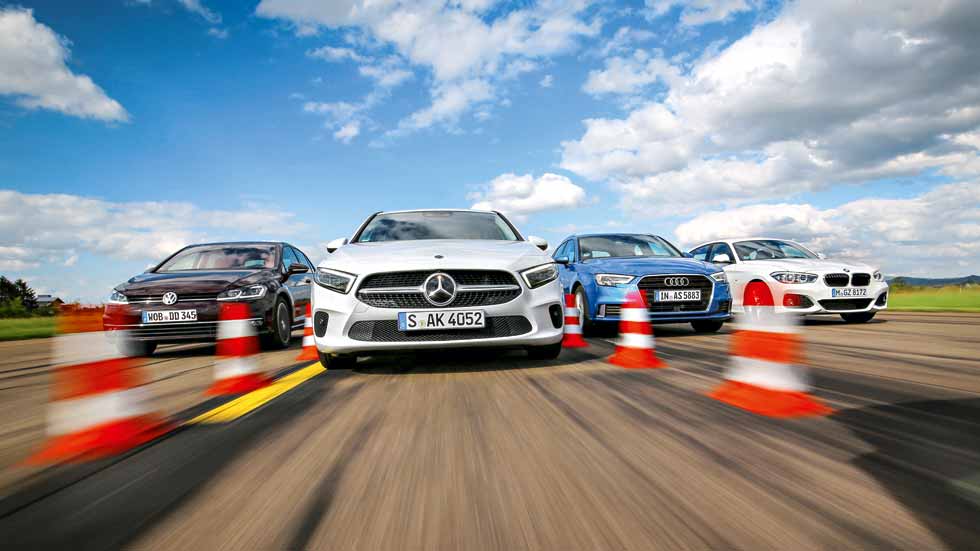 Revista Autopista 3056: el nuevo Clase A frente a BMW Serie 1, Audi A3 y VW Golf