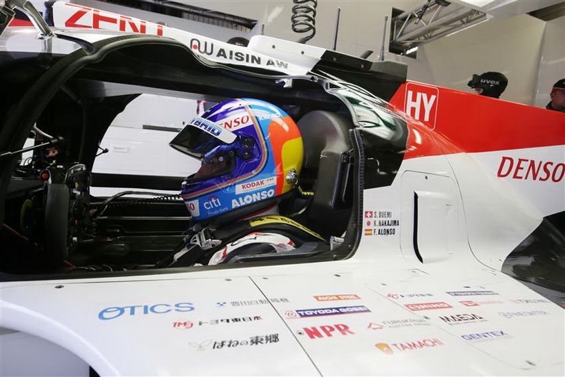 Fernando Alonso con el mejor tiempo en Le Mans