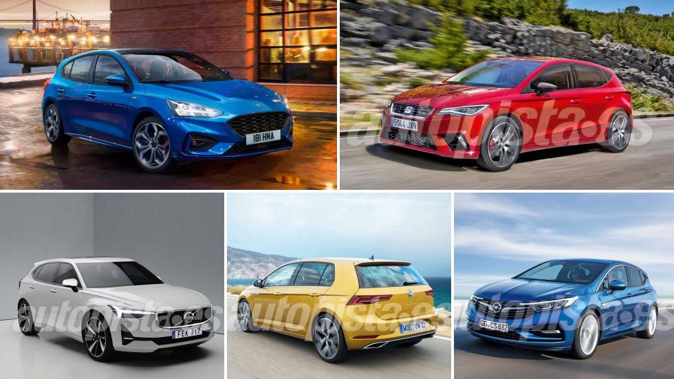 Los nuevos compactos que llegan en 2018 y 2019: Focus, León, Golf, V40, Auris…