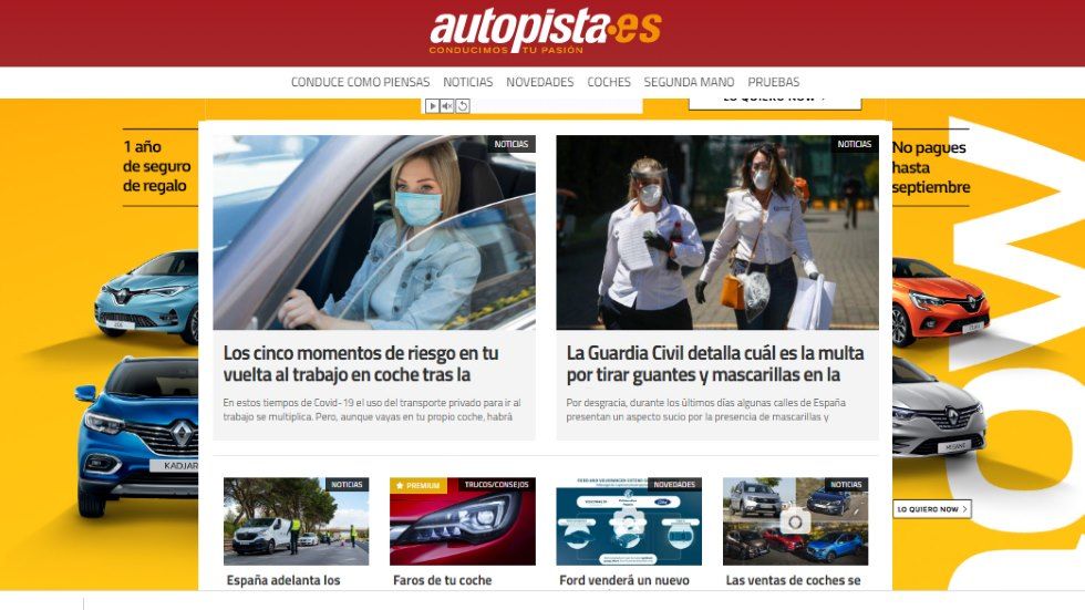 Mayo 2020: otro mes de récord para Autopista.es