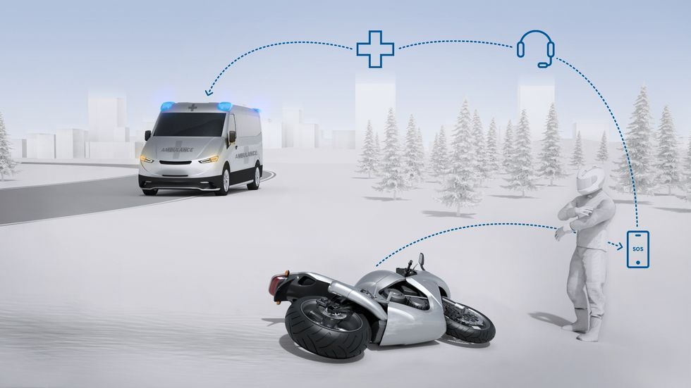 Así es la nueva llamada de emergencia automática para motos