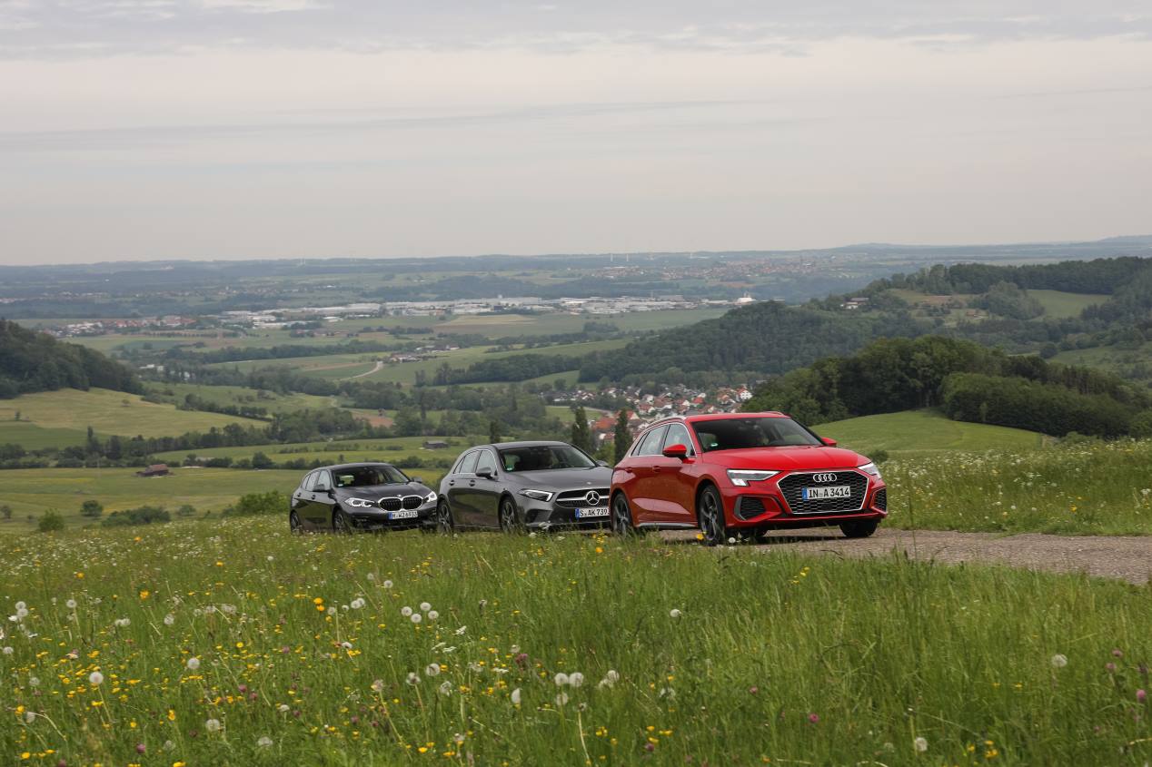Comparativa: Audi A3 35 TDI vs BMW 118d y Mercedes A 200d