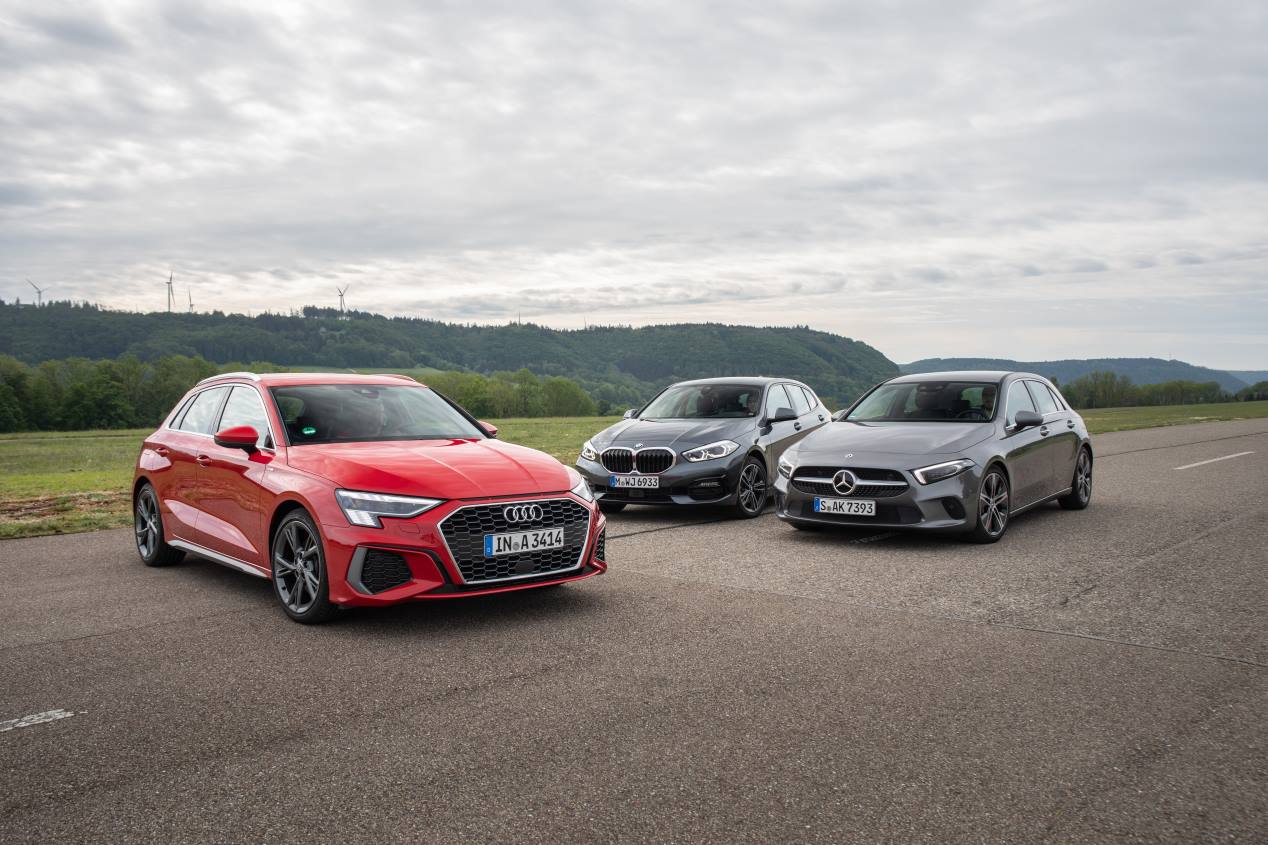 Comparativa: Audi A3 35 TDI vs BMW 118d y Mercedes A 200d