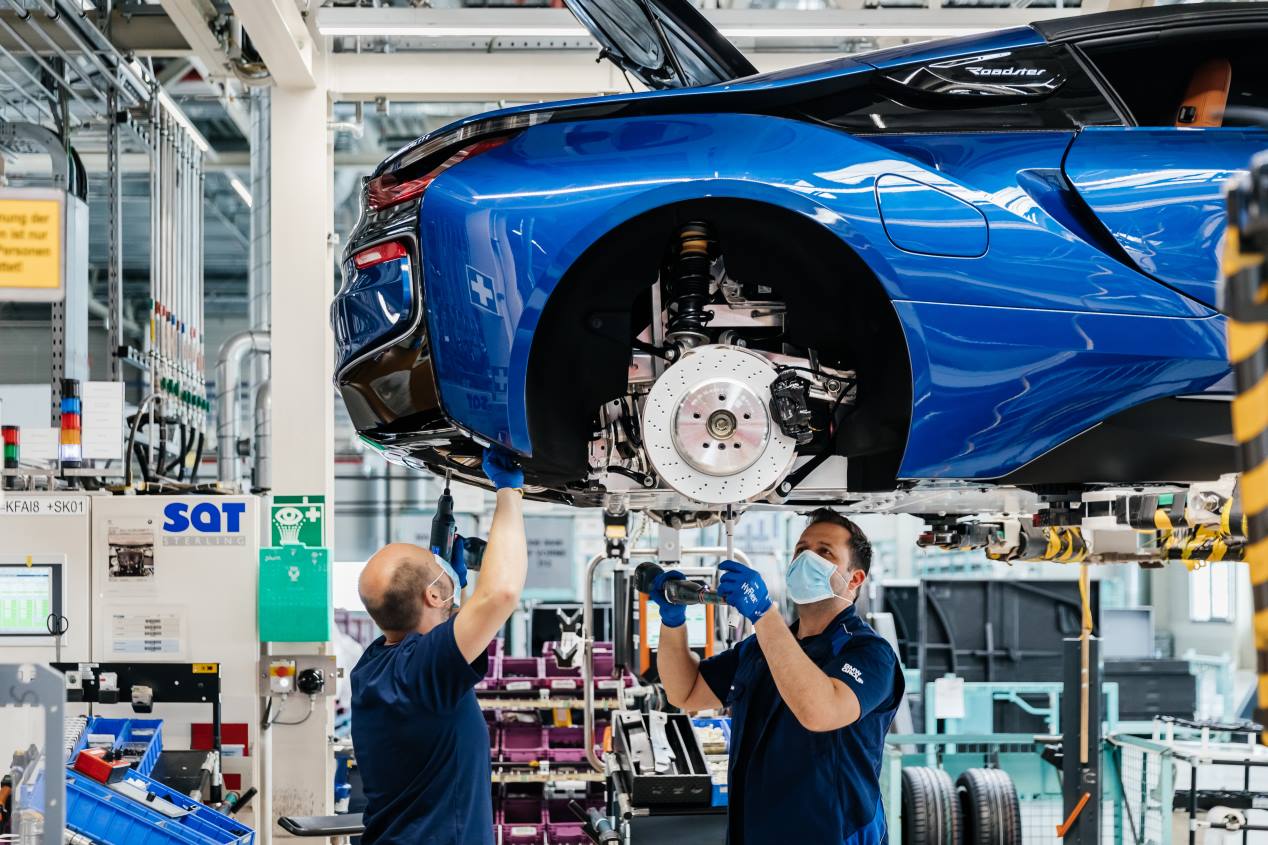 Así son los últimos BMW i8 que se han fabricado en Leipzig