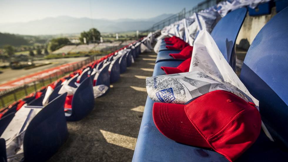 Así se verán las gradas del Red Bull Ring este fin de semana