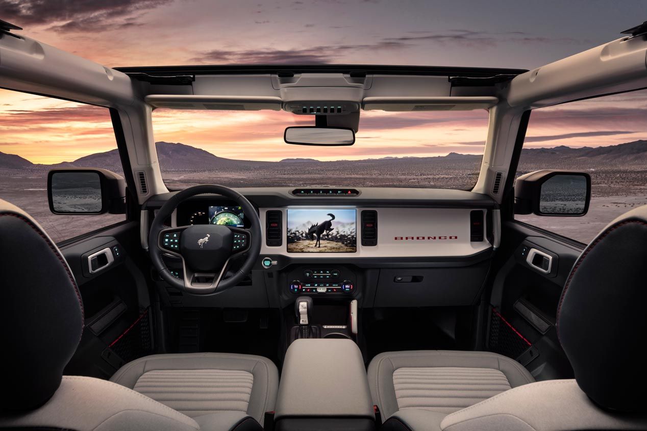 Nuevo Ford Bronco: interior de lujo