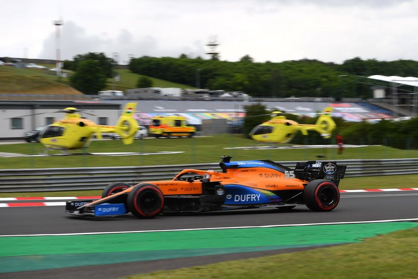 Carlos Sainz (McLaren) se calificó noveno en el Hungaroring, aunque está siendo investigado