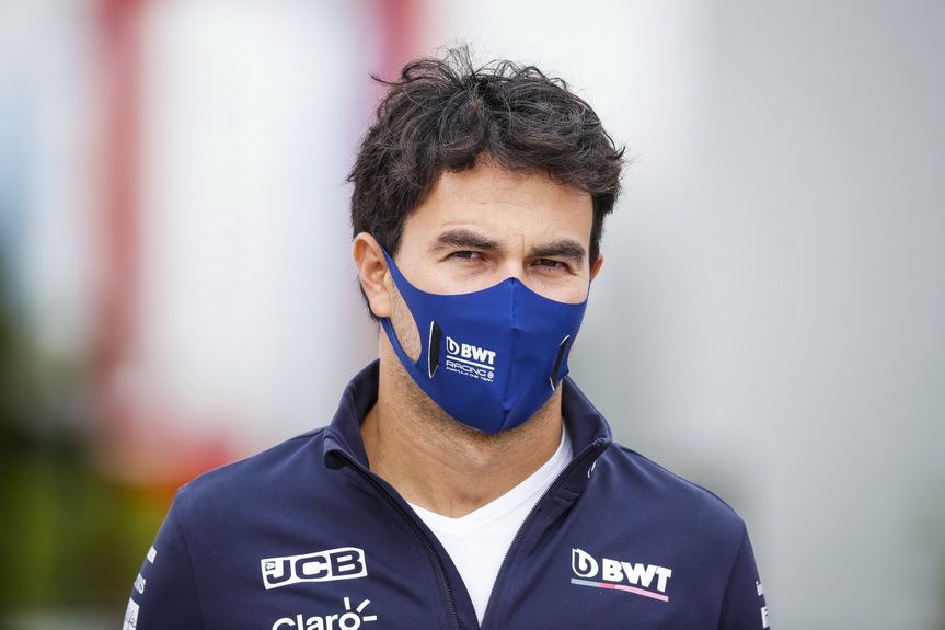 Checo Pérez en el pasado GP de Hungría