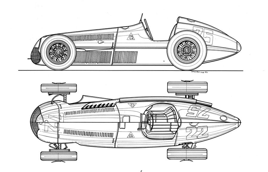 El Alfa Romeo 158 de 1950 51 primer ganador de la historia de la F1 en manos de Giuseppe Farina (1)