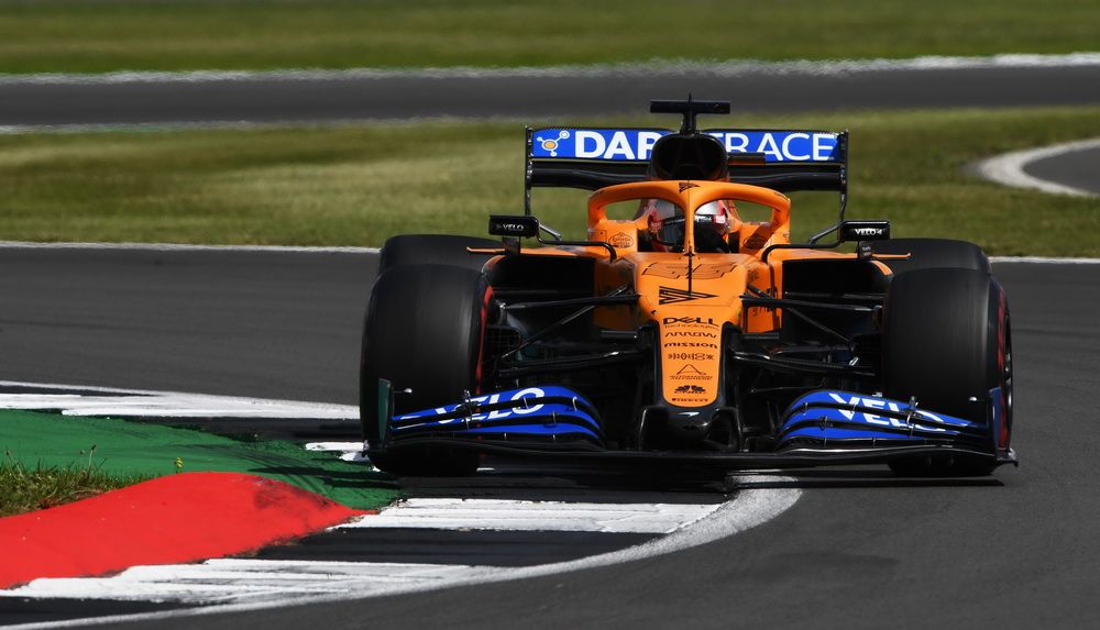 Carlos Sainz en la carrera del pasado domingo en Silverstone
