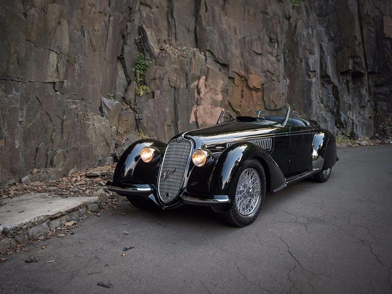 Alfa Romeo 8C 2900B Lungo Spider by Touring de 1939, el coche más caro de los subastados anteriores a la II Guerra Mundial.