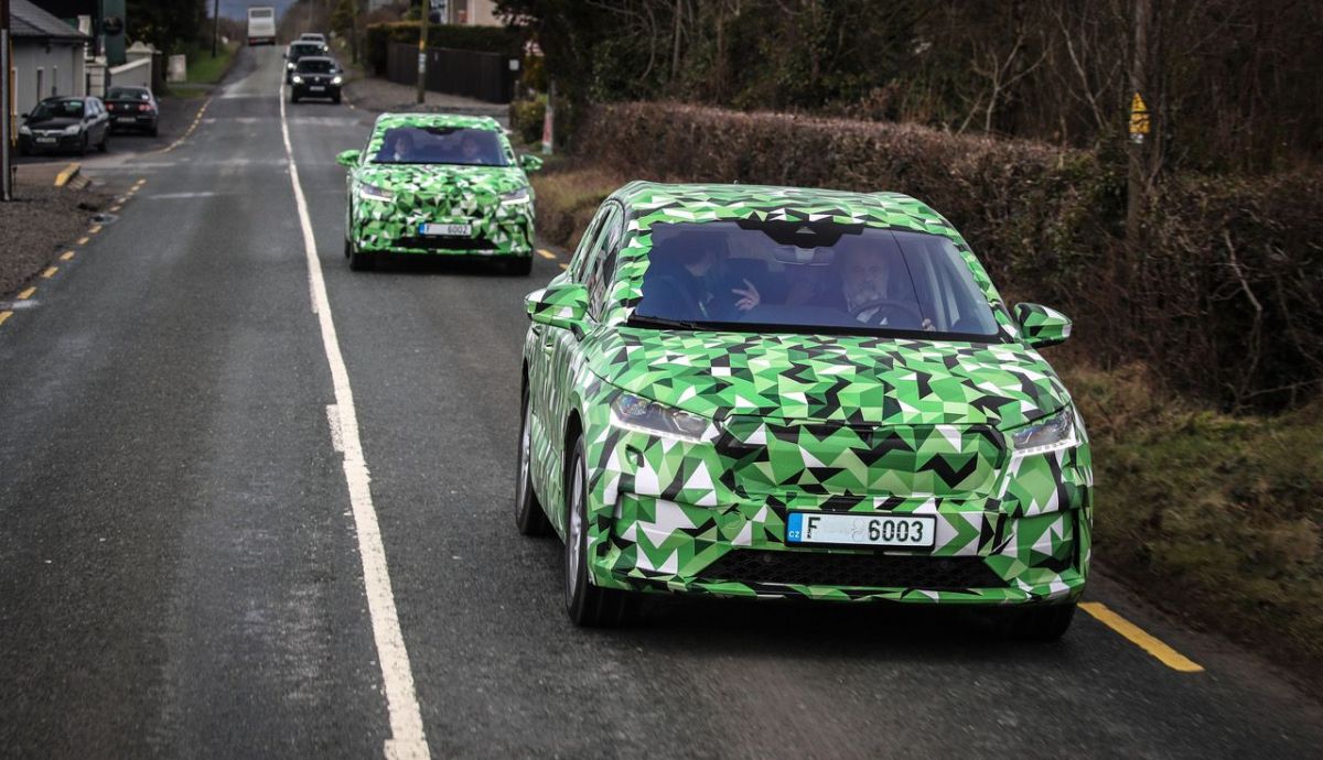Probamos el Skoda Enyaq iV camuflado Probamos el Skoda Enyaq iV camuflado