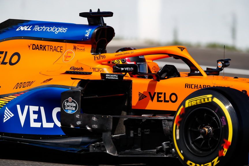 Carlos Sainz el viernes durante la segunda sesión libre
