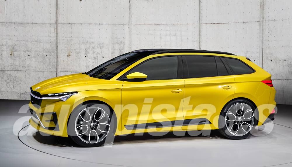 El Skoda Enyaq iV eléctrico debutará oficialmente el 1 de septiembre. Imagen: Schulte