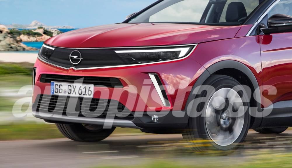 Así luciría el renovado frontal del Opel Grandlanx X 2021 Así luciría el renovado frontal del Opel Grandlanx X 2021