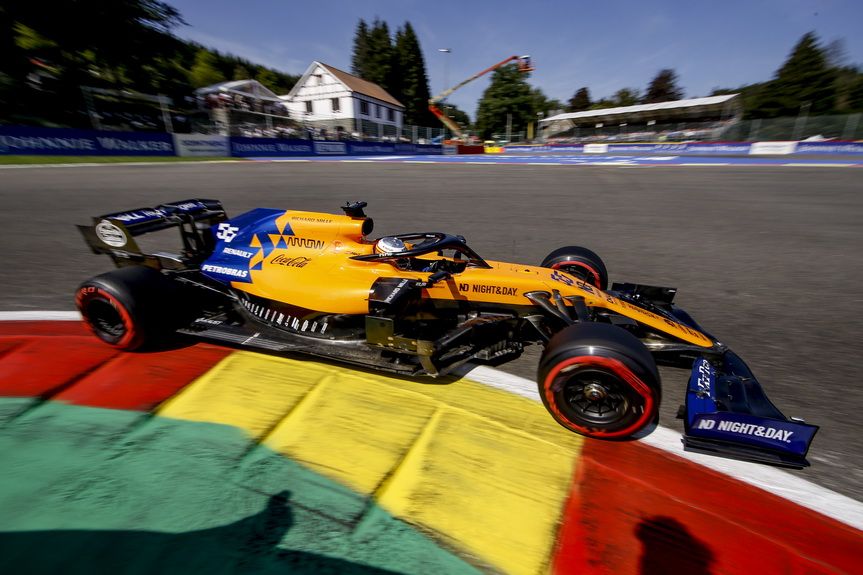 Sainz en el GP de Bélgica del año pasado