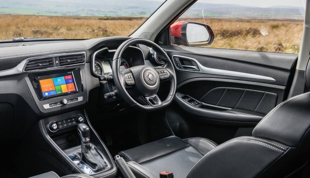 El interior del MG ZS