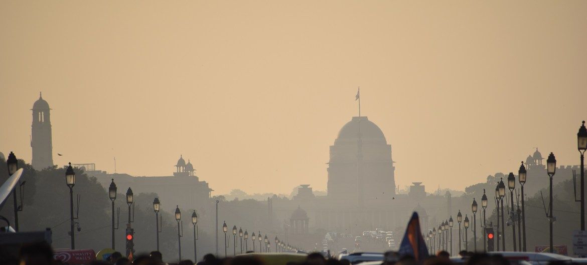 Nueva Delhi, en la India, es una de las de mayor contaminación por las emisiones.