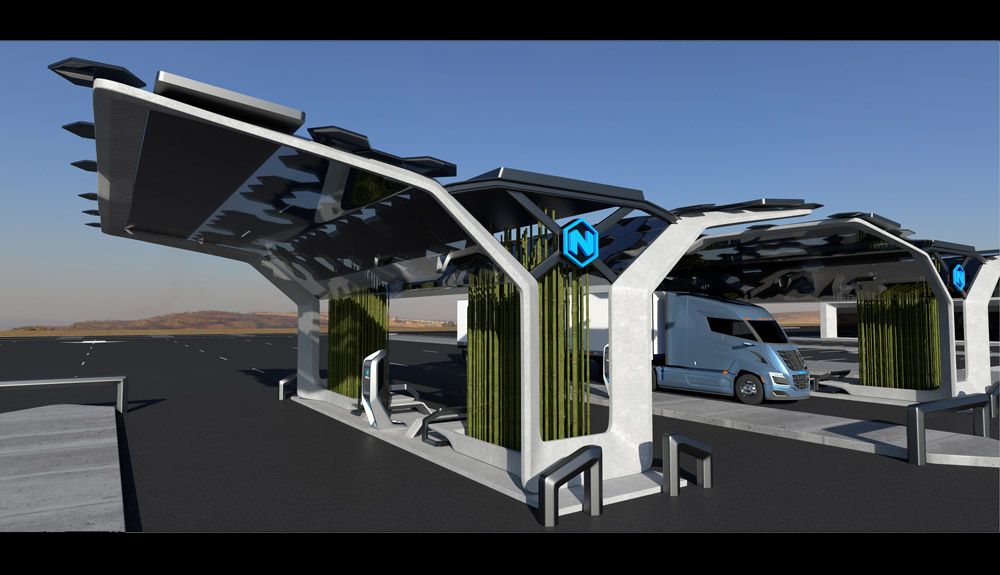 Instalaciones de hidrógeno de Nikola.