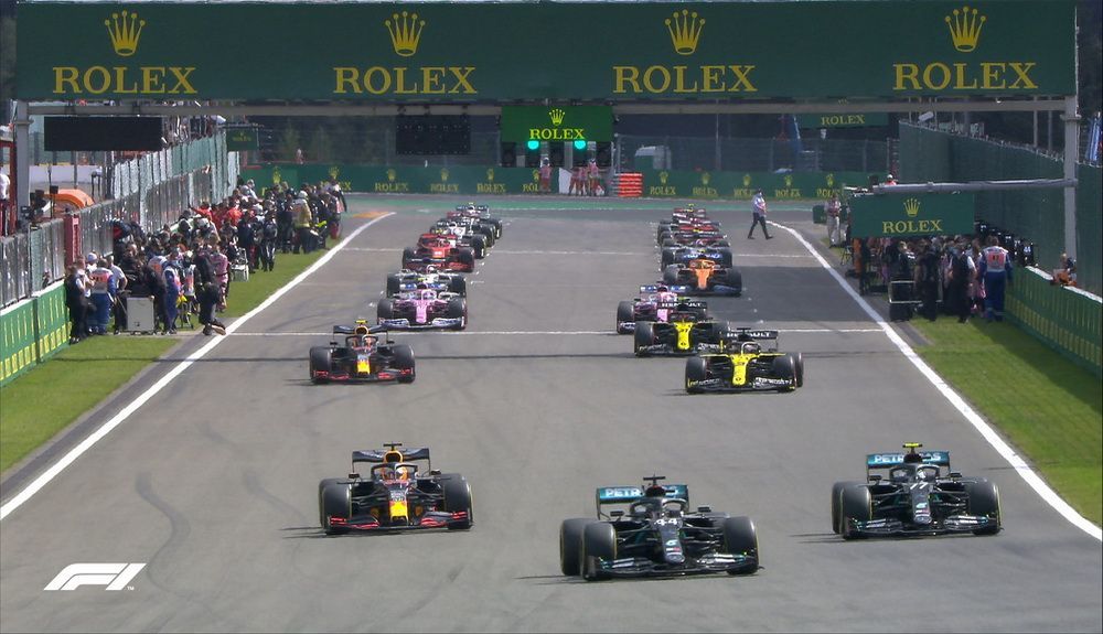 Salida del GP de Bélgica de F1 Salida del GP de Bélgica de F1