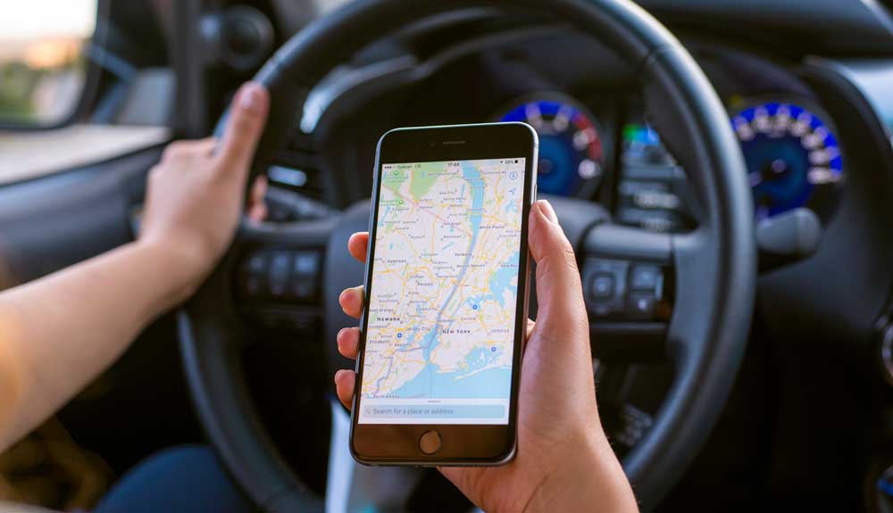 Móvil con Google Maps