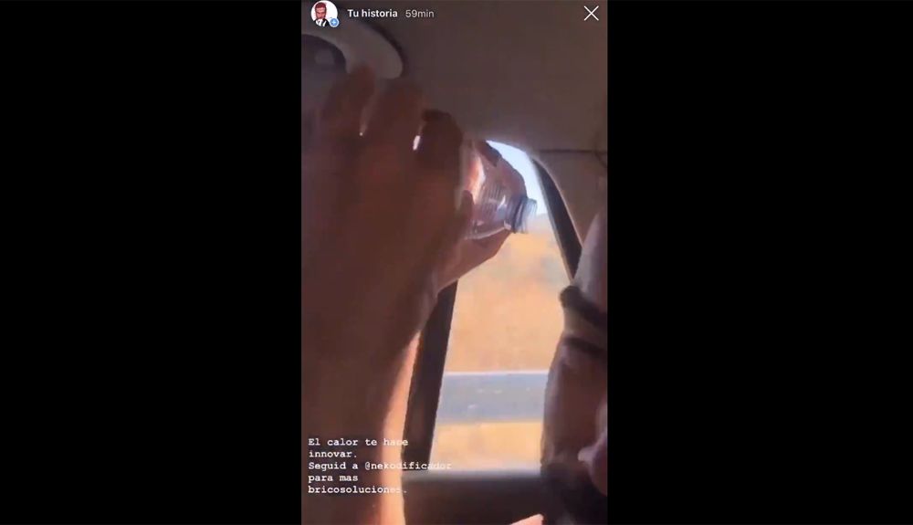 Truco para tener aire acondicionado con una botella.