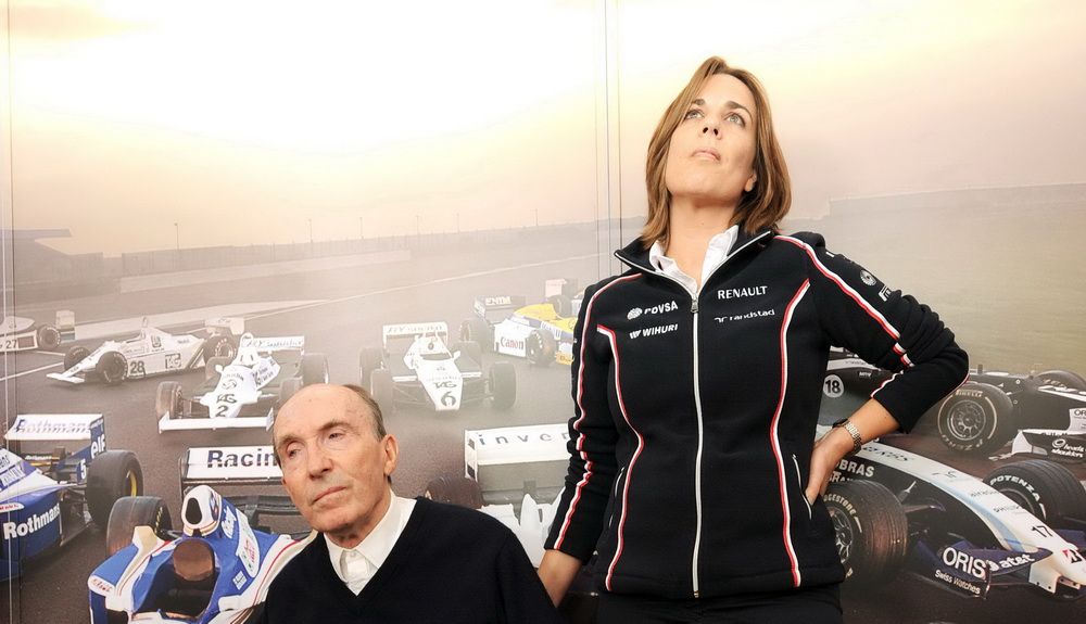 Sir Fank Williams junto a su hija Claire
